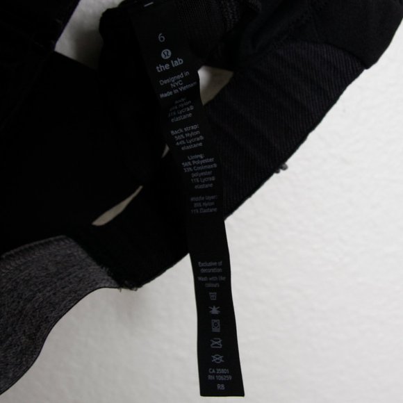 Lululemon Lab Esker Bra Black 6 - Picture 4 of 7
